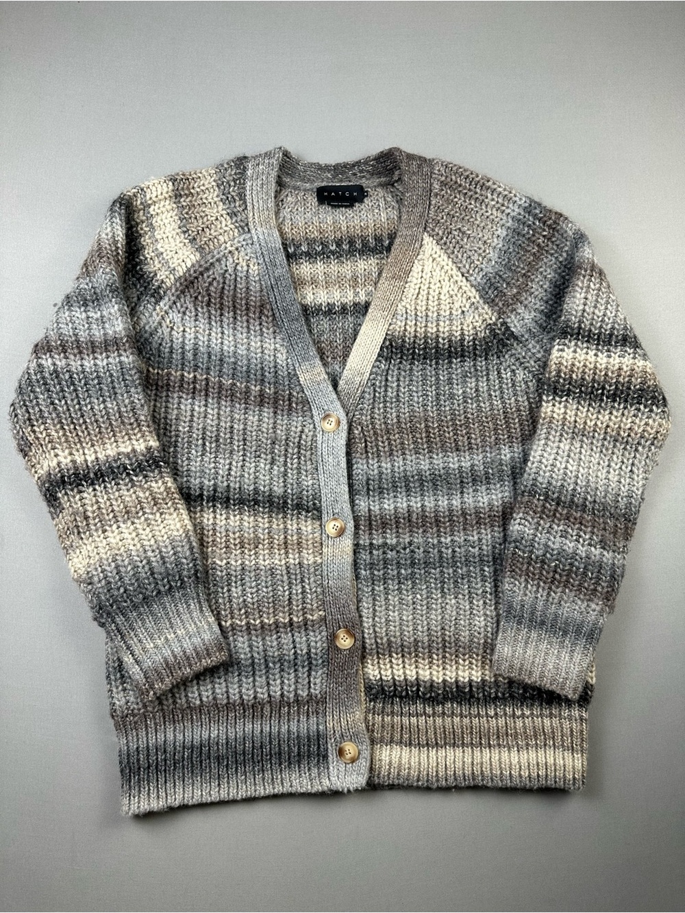 HATCH Marlow Sweater Cardigan, Wool-Blend, V-Neck - Womens 2, Maternity Medium